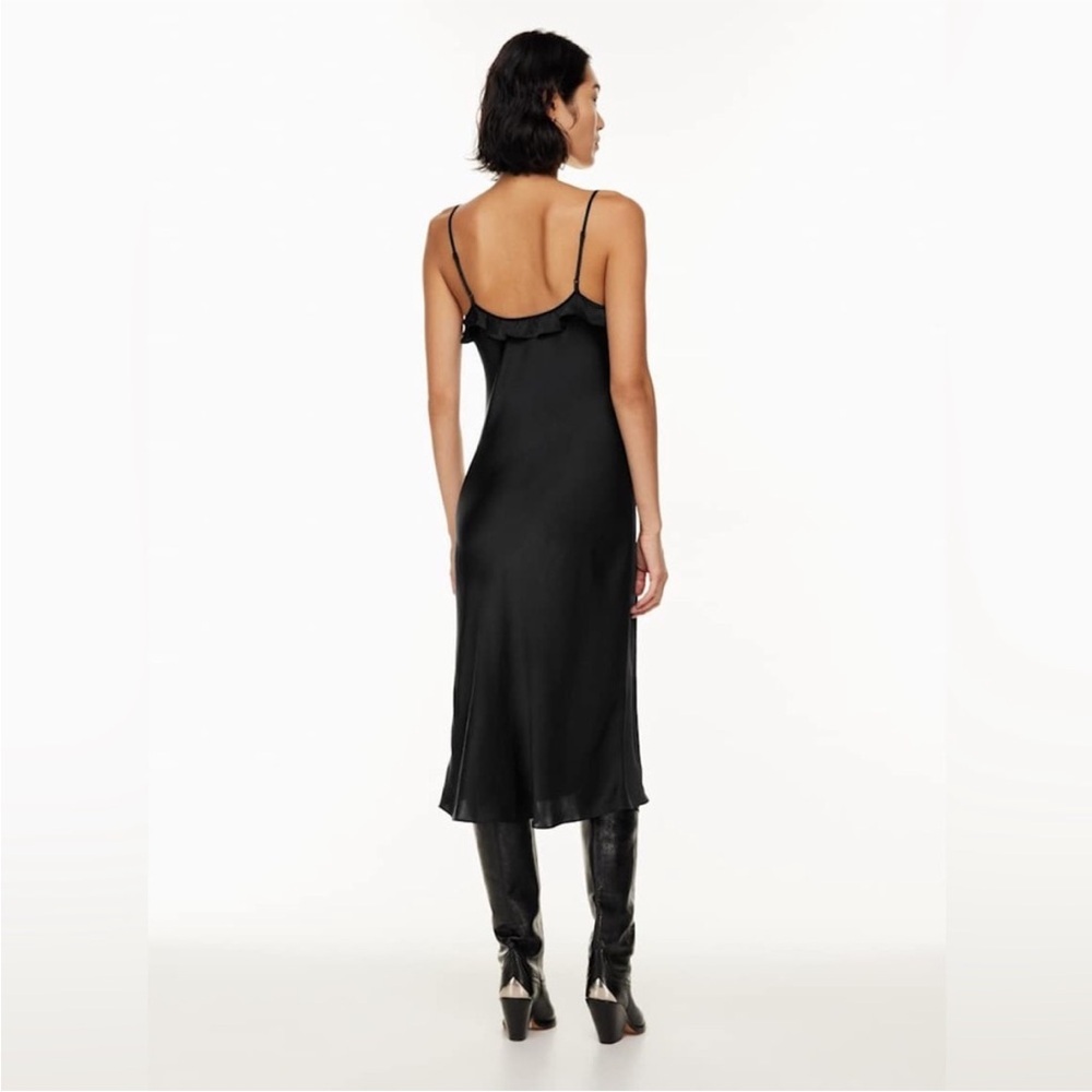 🤎NWT Wilfred ARITZIA Ovation Dress In RICH MOCHA BROWN - Picture 7 of 9